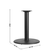 Flash Furniture XU-TR24 Cast Iron Table Base, 500 lb. Capacity, Black - photo 3
