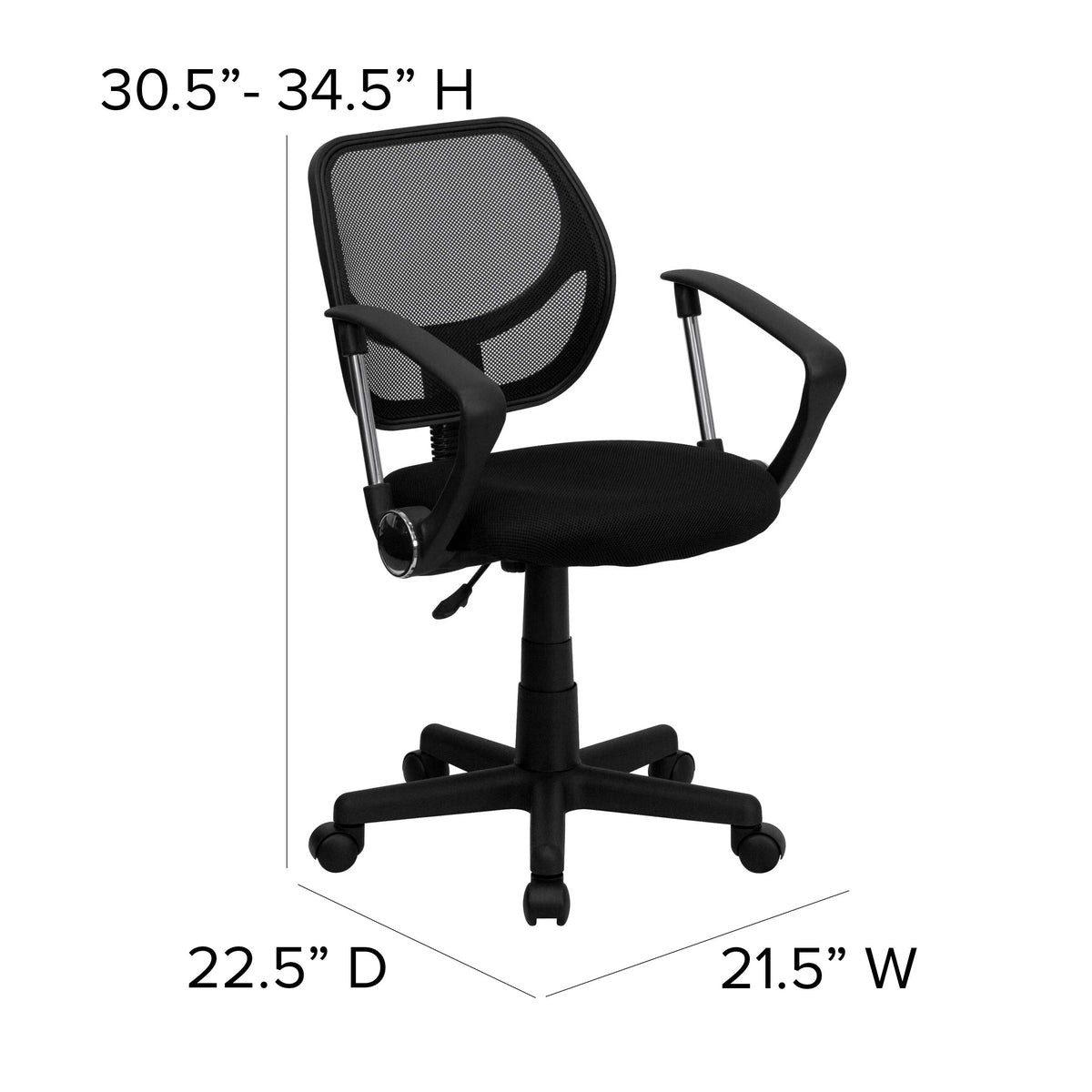 Flash Furniture WA-3074 Task Chair, 21 1/2" Wide - photo 4