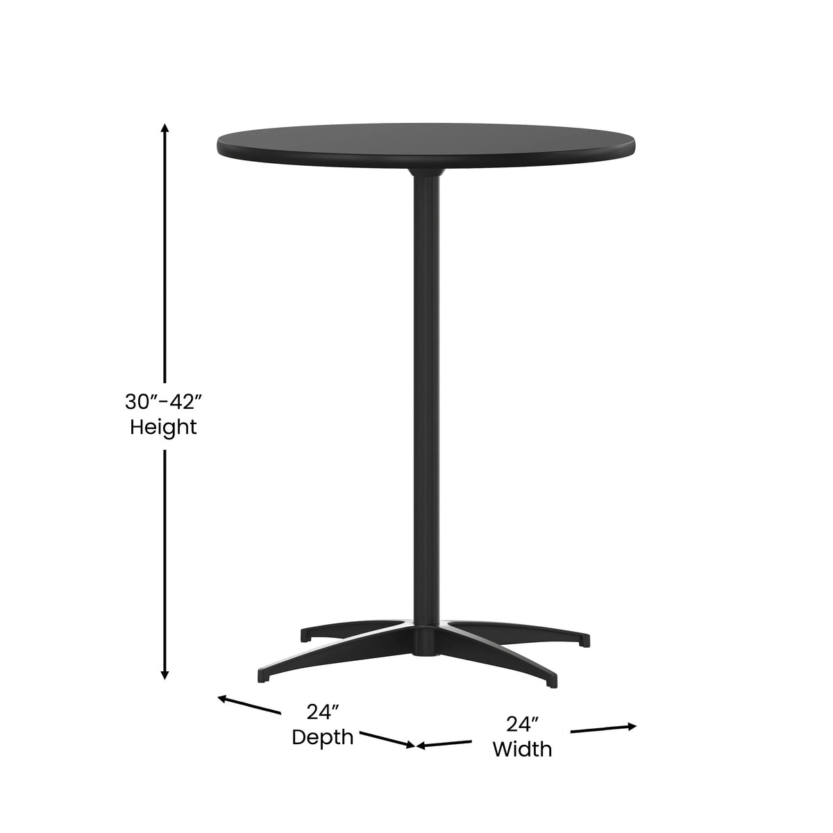 Flash Furniture Cocktail Table, 30 - 42" High, Beige - photo 5