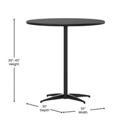 Flash Furniture Cocktail Table, 30 - 42" High, Beige - photo 6