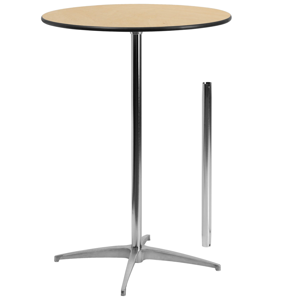 Flash Furniture Cocktail Table, 30 - 42" High, Beige - 30"