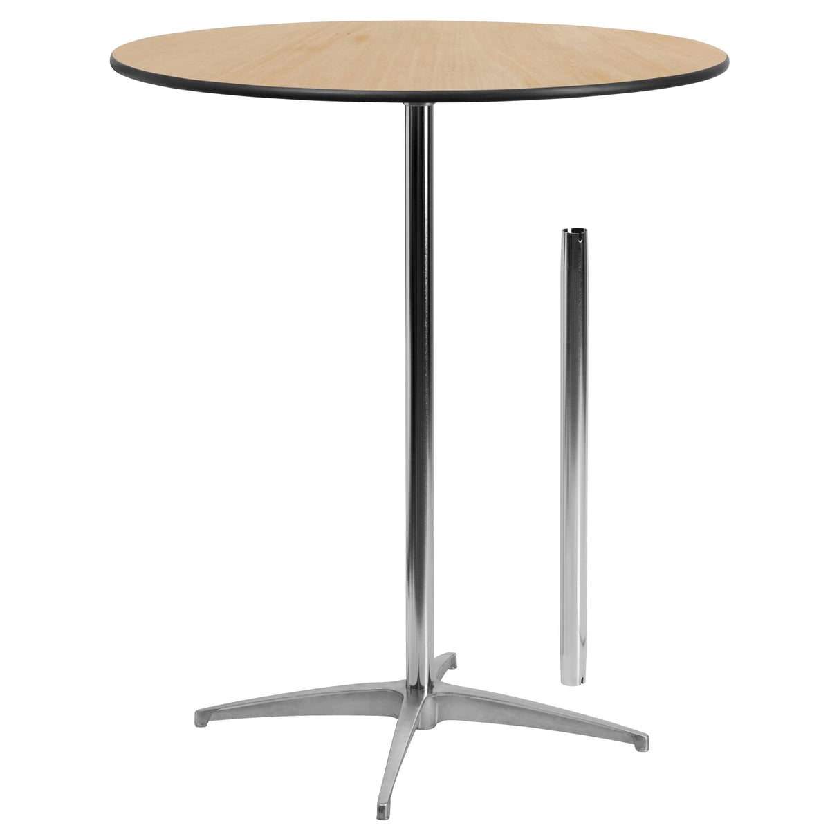 Flash Furniture Cocktail Table, 30 - 42" High, Beige - 36"