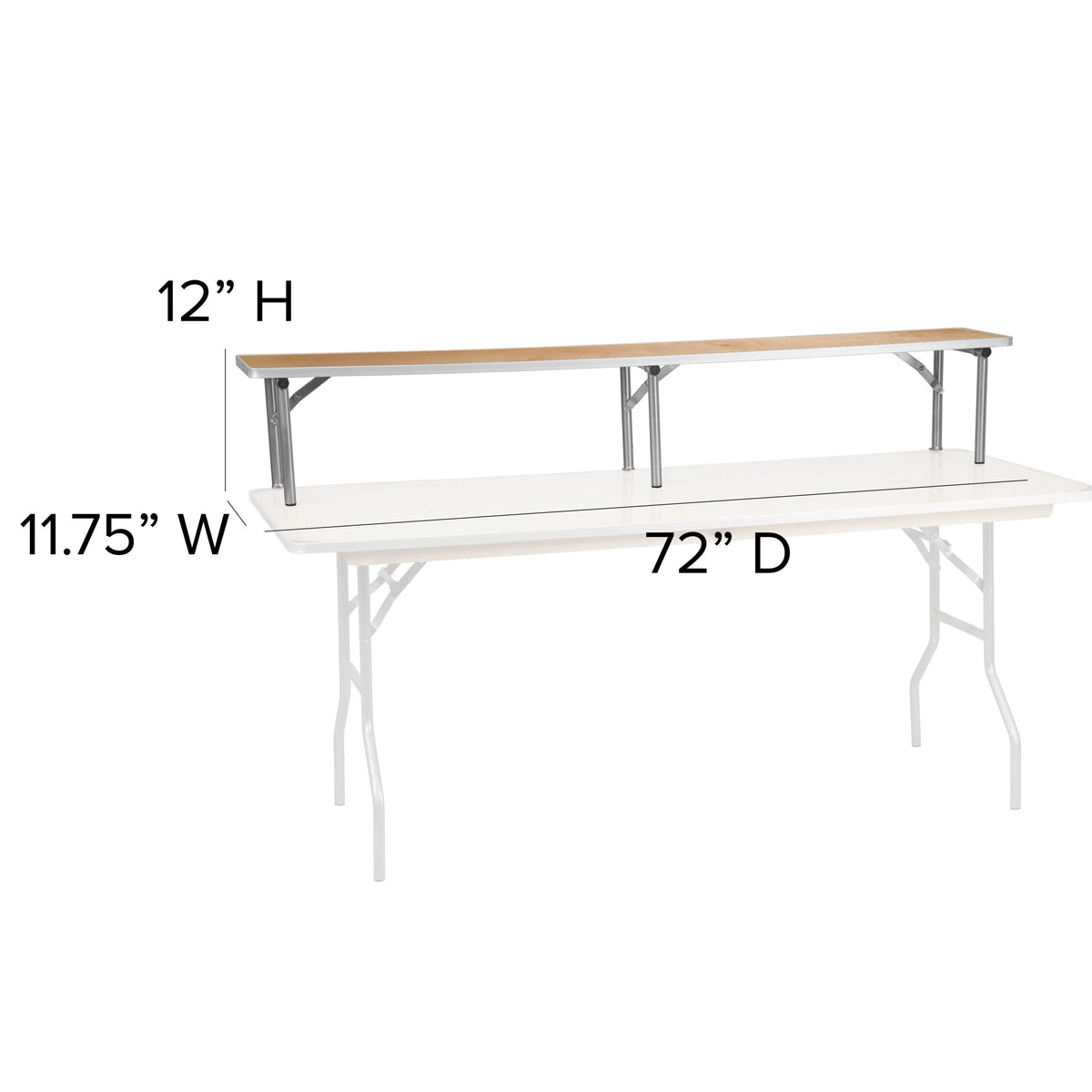 Flash Furniture XA-72-RS-GG Riser, 11 3/4" x 72", Brown - photo 4
