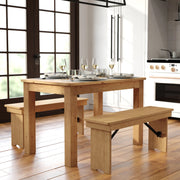 Flash Furniture XA-F Table, 30" High, Brown - photo 2