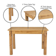 Flash Furniture XA-F Table, 30" High, Brown - photo 3