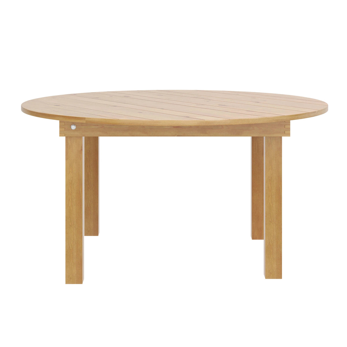 Flash Furniture XA-F-60-RD-GG Wood Folding Table, 60" Diameter, Beige - photo 5