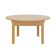 Flash Furniture XA-F-60-RD-GG Wood Folding Table, 60" Diameter, Beige - photo 6