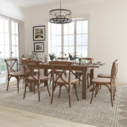 Flash Furniture XA-FARM-10-GG Table, 40" x 84", Brown - photo 2