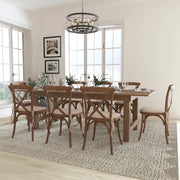 Flash Furniture XA-FARM Table, 40" x 96", Brown - photo 2