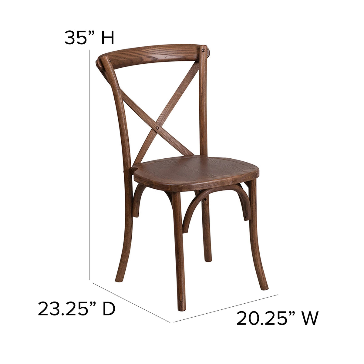 Flash Furniture XA-FARM Table, 40" x 96", Brown - photo 5