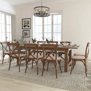 Flash Furniture XA-FARM Table, 40" x 96", Brown - photo 9