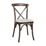 Flash Furniture XU-X Chair, 20 1/4" Wide - Mahogany