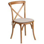 Flash Furniture XU-X Chair, 20 1/4" Wide - Oak