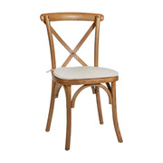 Flash Furniture XU-X Chair, 20 1/4" Wide - Pecan