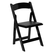 Flash Furniture Folding Chair - Black Wood Outdoor