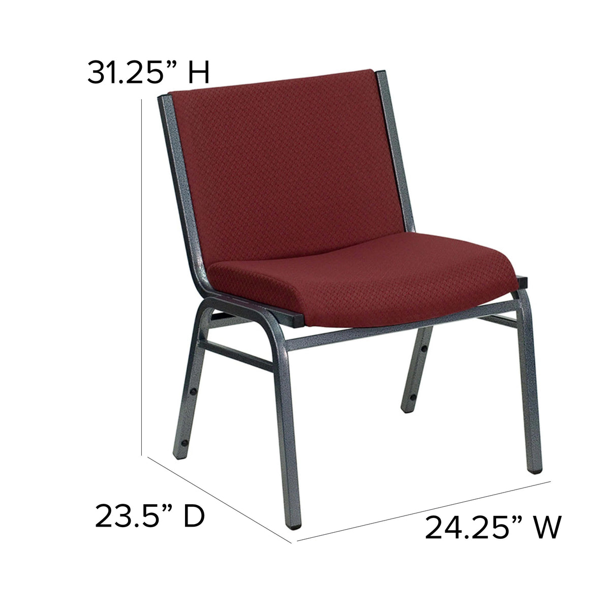 Flash Furniture XU-60555-BK-GG Chair, 24 1/4" Wide - photo 3