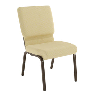 Flash Furniture Church Chair, 18 1/2" Wide - Beige