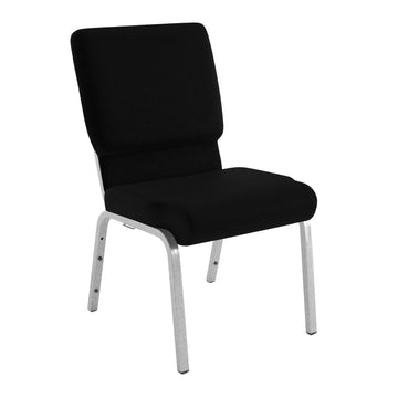 Flash Furniture Church Chair, 18 1/2" Wide - 23" x 32 1/4" / Black