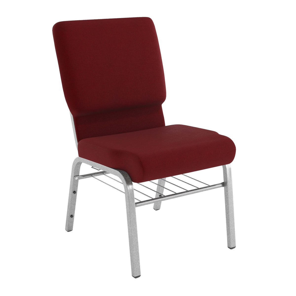 Flash Furniture Church Chair, 18 1/2" Wide - 23" x 32 1/4" / Burgundy