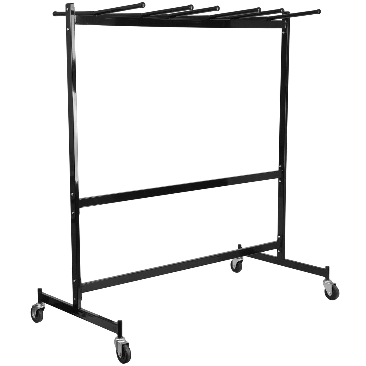 Flash Furniture XU-CT-DOLLY-GG Steel Table Dolly, 42 Chairs, Black - Default Title