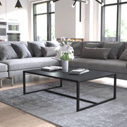 Flash Furniture XU-T6R60USO Steel Coffee Table, 32" x 45", Black - photo 4