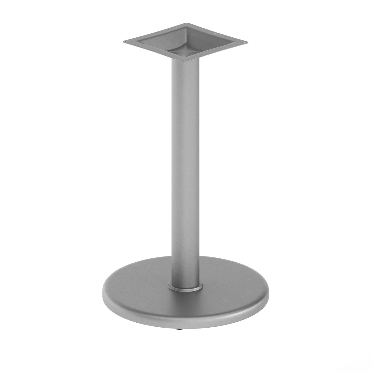 Flash Furniture XU-TR18-SLV-GG Beverly Cast Iron Table Base, 500 lb. Capacity, Silver - Default Title