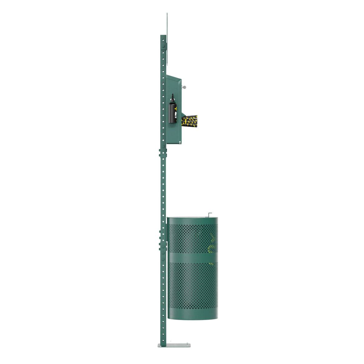 Flash Furniture YAN-XZYO45425-GG Galvanized Steel Station Kit, 11.5 gal., Green - photo 3