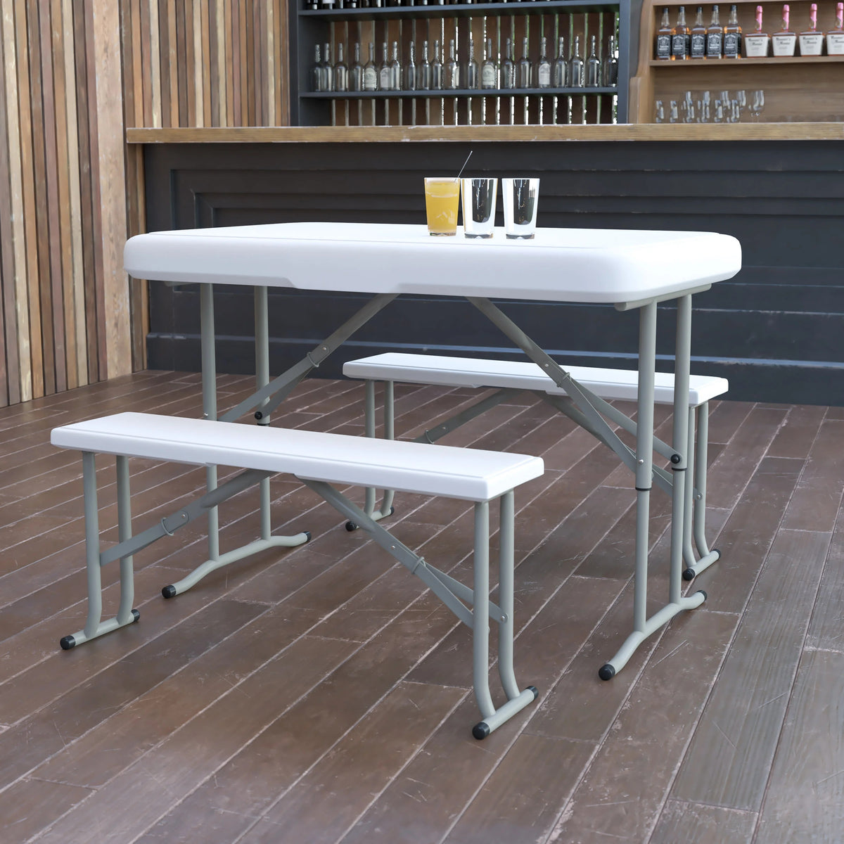 Flash Furniture DAD-YCZ-103-GG Table, 25 1/2" Wide, White - photo 2