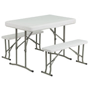 Flash Furniture DAD-YCZ-103-GG Table, 25 1/2" Wide, White - Default Title