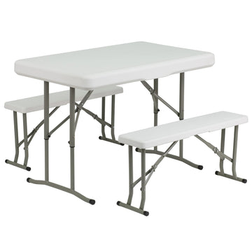 Flash Furniture DAD-YCZ-103-GG Table, 25 1/2" Wide, White - Default Title