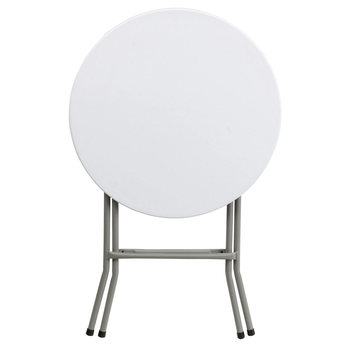 Flash Furniture DAD-YCZ-80R-1-SM-GW-GG Folding Table, 24" Diameter, White - photo 5