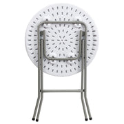 Flash Furniture DAD-YCZ-80R-1-SM-GW-GG Folding Table, 24" Diameter, White - photo 6