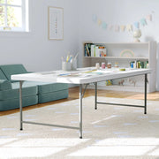 Flash Furniture RB-3060-KID-GG Plastic Folding Table, 29" Wide, White - photo 2