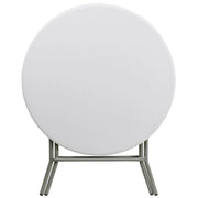 Flash Furniture DAD-YCZ-80R-GW-GG Folding Table, 31 1/2" Diameter, White - photo 5
