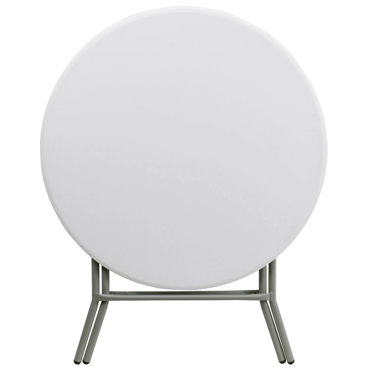 Flash Furniture DAD-YCZ-80R-GW-GG Folding Table, 31 1/2" Diameter, White - photo 5