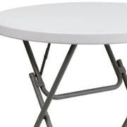 Flash Furniture DAD-YCZ-80R-GW-GG Folding Table, 31 1/2" Diameter, White - photo 6