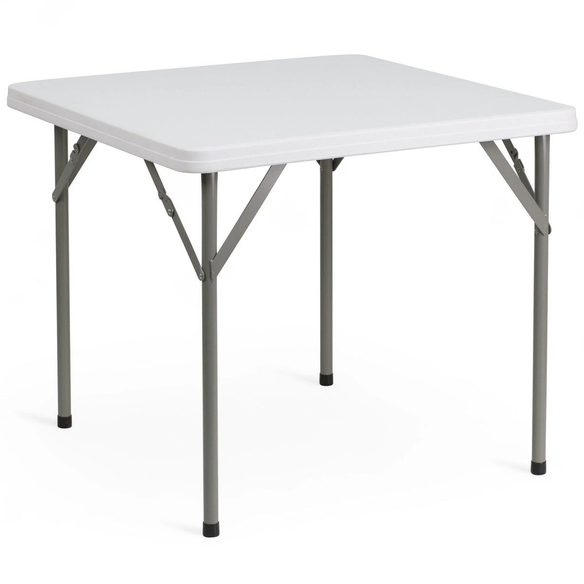 Flash Furniture DAD-YCZ-86-GG Folding Table, 34 1/2" x 34 1/2", White - Default Title