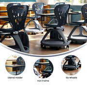 Flash Furniture YU-YCX-019-BK-GG Desk Chair, 45" Wide, Black - photo 3