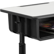 Flash Furniture YU-YCY-046-GG Desk, 23 5/8" x 17 3/4", Black - photo 4