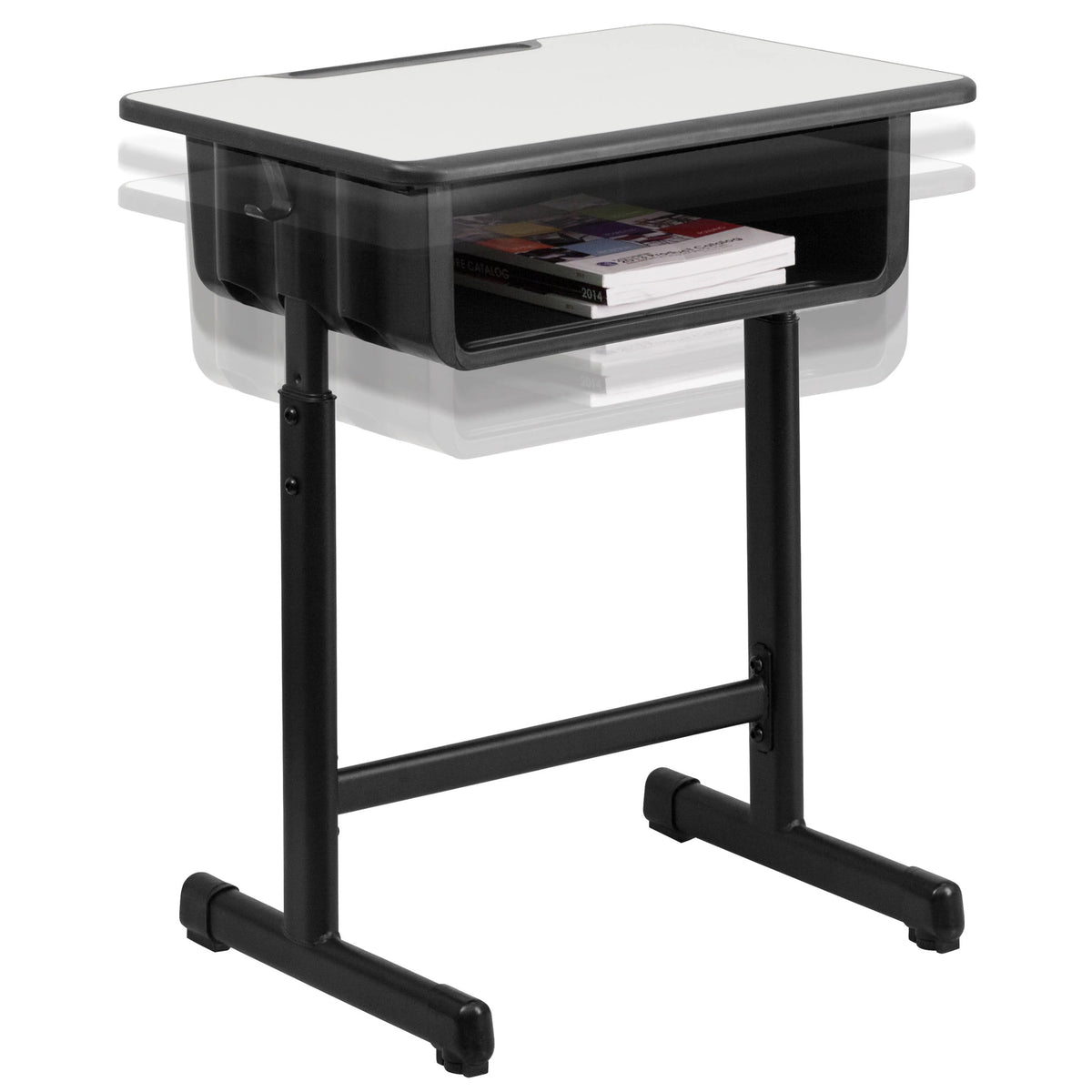 Flash Furniture YU-YCY-046-GG Desk, 23 5/8" x 17 3/4", Black - photo 8