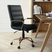 Flash Furniture GO-2286M-BR-BK-GG Office Chair, 24" x 23", Brown - photo 2