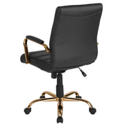 Flash Furniture GO-2286M-BR-BK-GG Office Chair, 24" x 23", Brown - photo 7