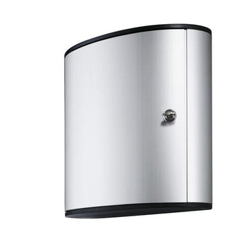 Durable Aluminum Key Cabinet, 4 5/8" x 11 3/4", Silver