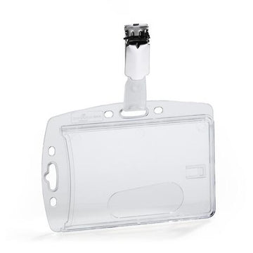 Durable Acrylic Badge Holder, 3 3/8" Wide, Clear