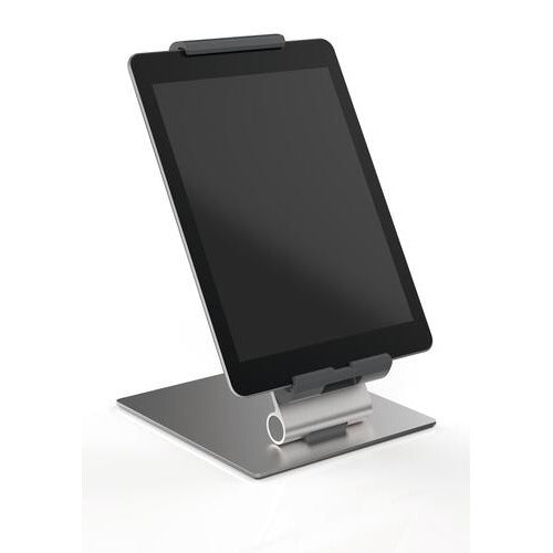 Durable 893023 Metal Tablet Holder, 6 1/8" Wide, Silver