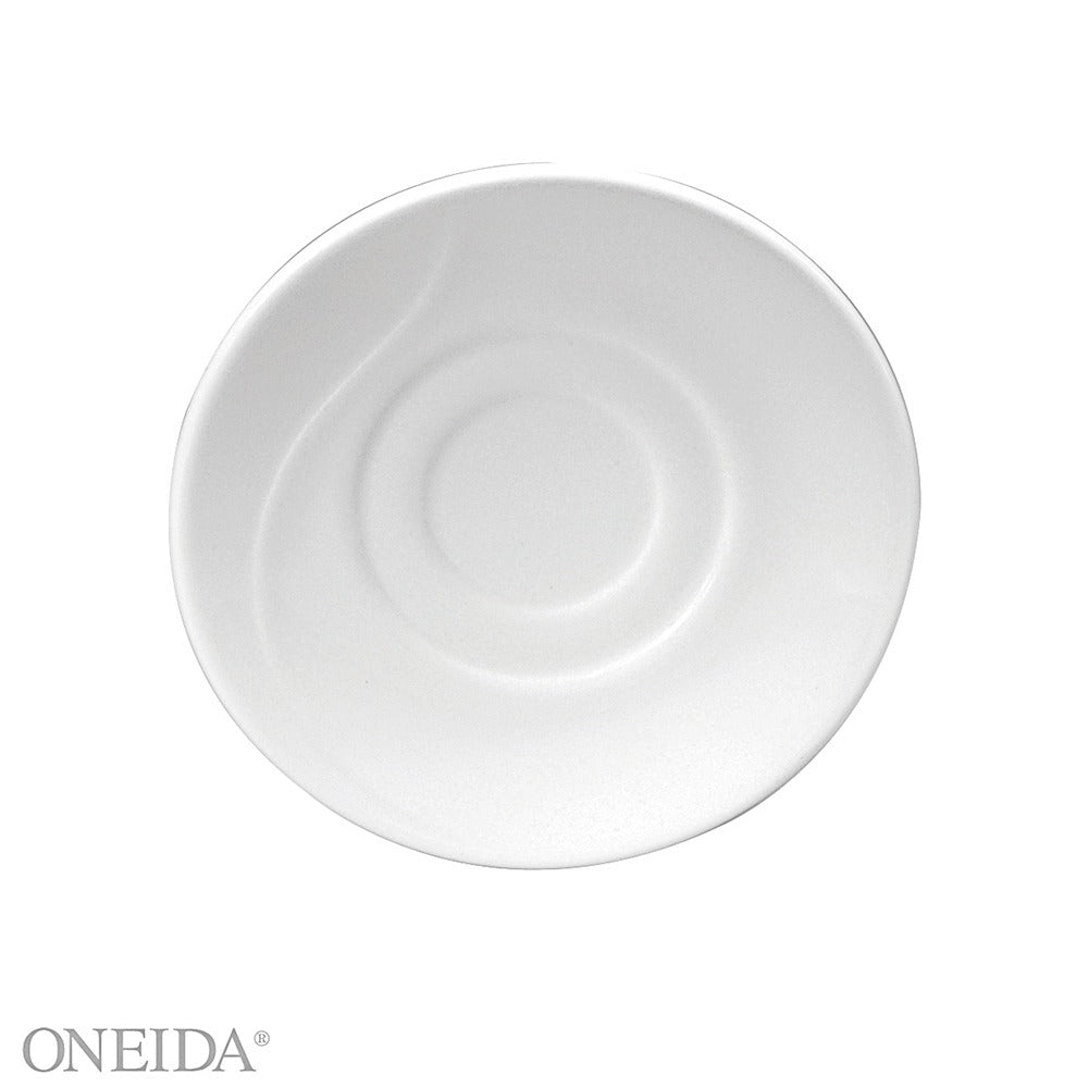 Oneida F1100000500 Eclipse Bone China Saucer, 6 3/8" Diameter, White, 36/Case - Default Title