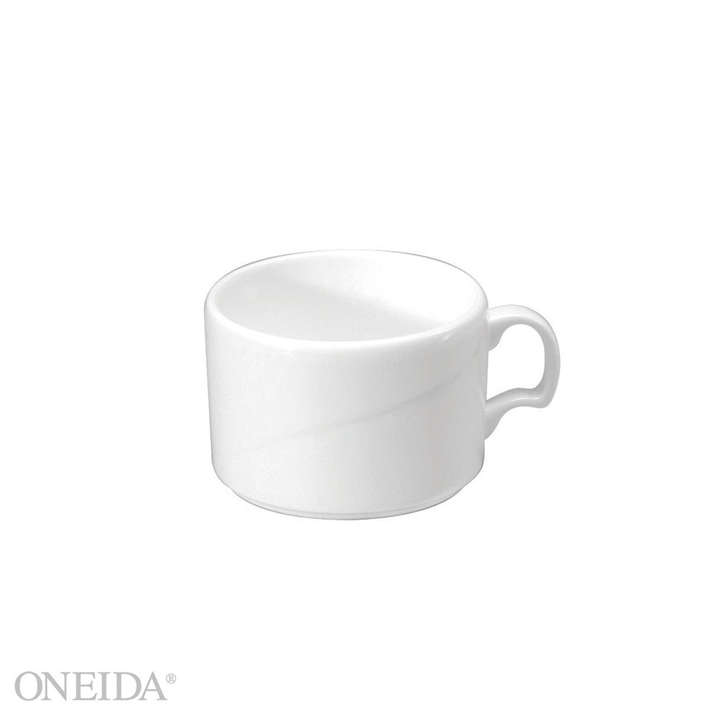 Oneida F1100000530 Eclipse Bone China Cup, 8.5 oz., White, 36/Case - Default Title