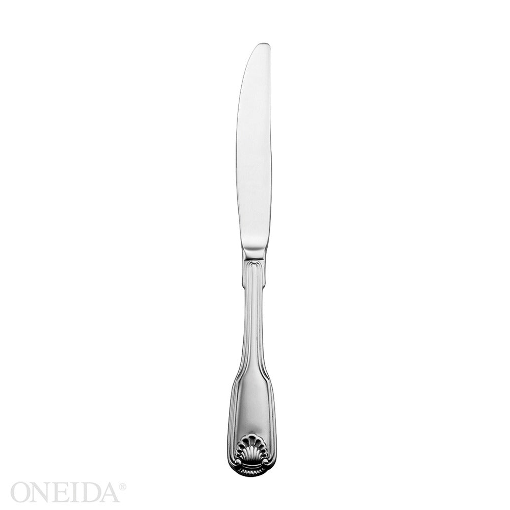 Oneida Classic Shell Stainless Steel Dinner Fork, Silver - 9 1/4" Dinner Knife 12/Case