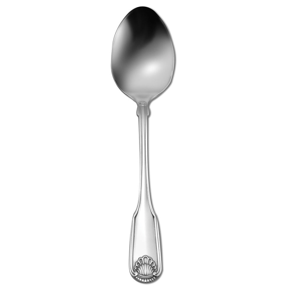 Oneida Classic Shell Stainless Steel Dinner Fork, Silver - 8 1/4" Tablespoon Serving Spoon 12/Case