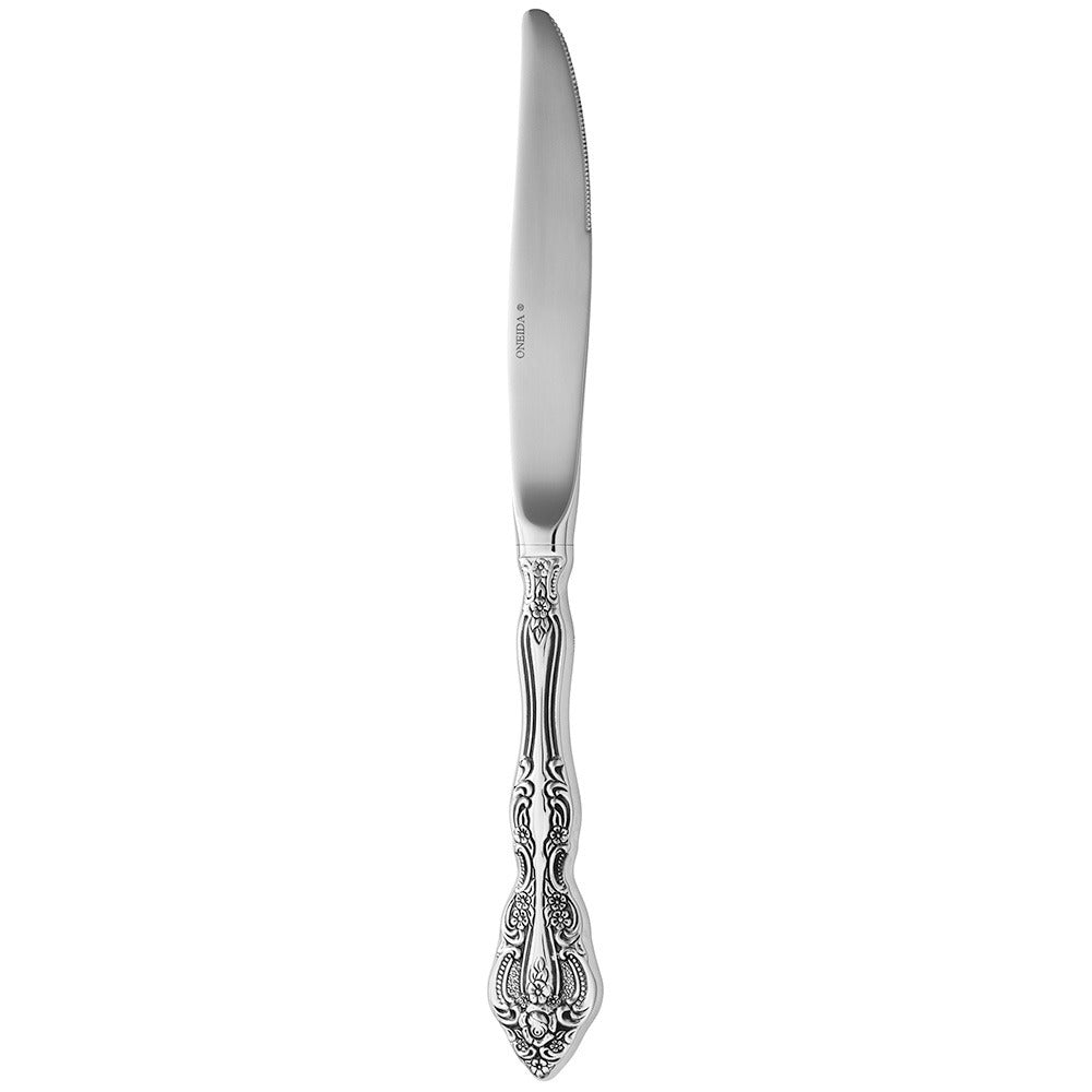 Oneida Michelangelo Stainless Steel Dinner Fork, Silver, 12/Case - 9" Dinner Knife